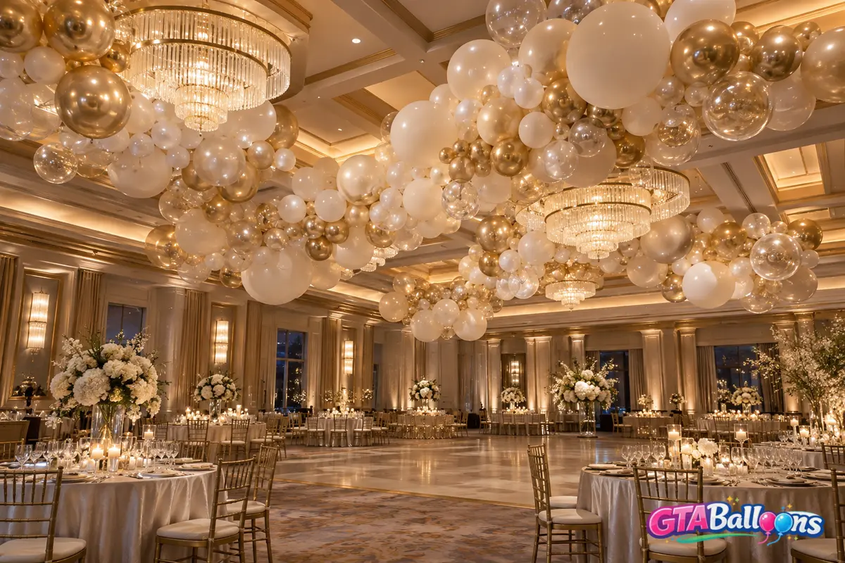 Ceiling Balloon Installations: What Venues and Hosts Need to Plan