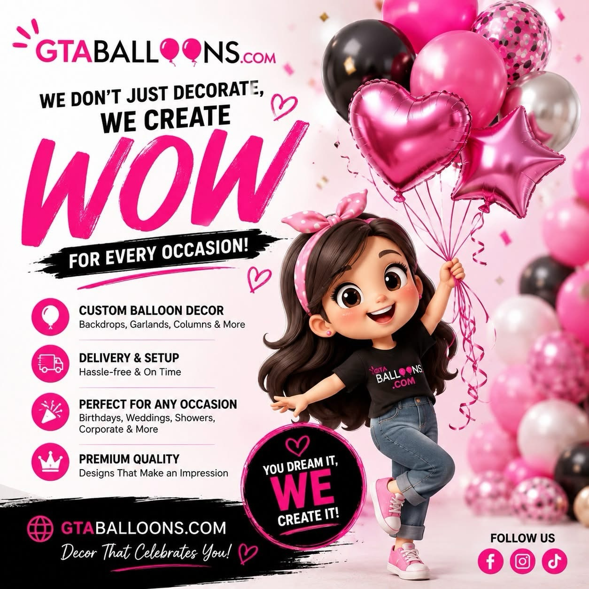 GTA Balloons: We Create WOW for Every Occasion